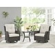 preview thumbnail 4 of 83, Gymojoy 3 Piece Outdoor Wicker Swivel Rocker with Cushion & Table
