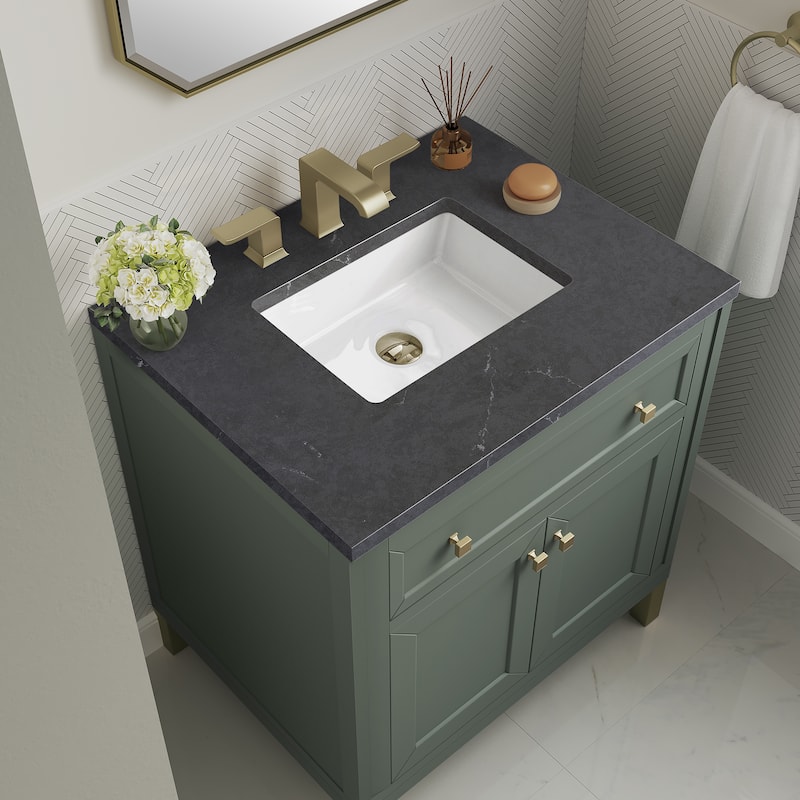James Martin Vanties Chicago 30" Single Vanity, Smokey Celadon
