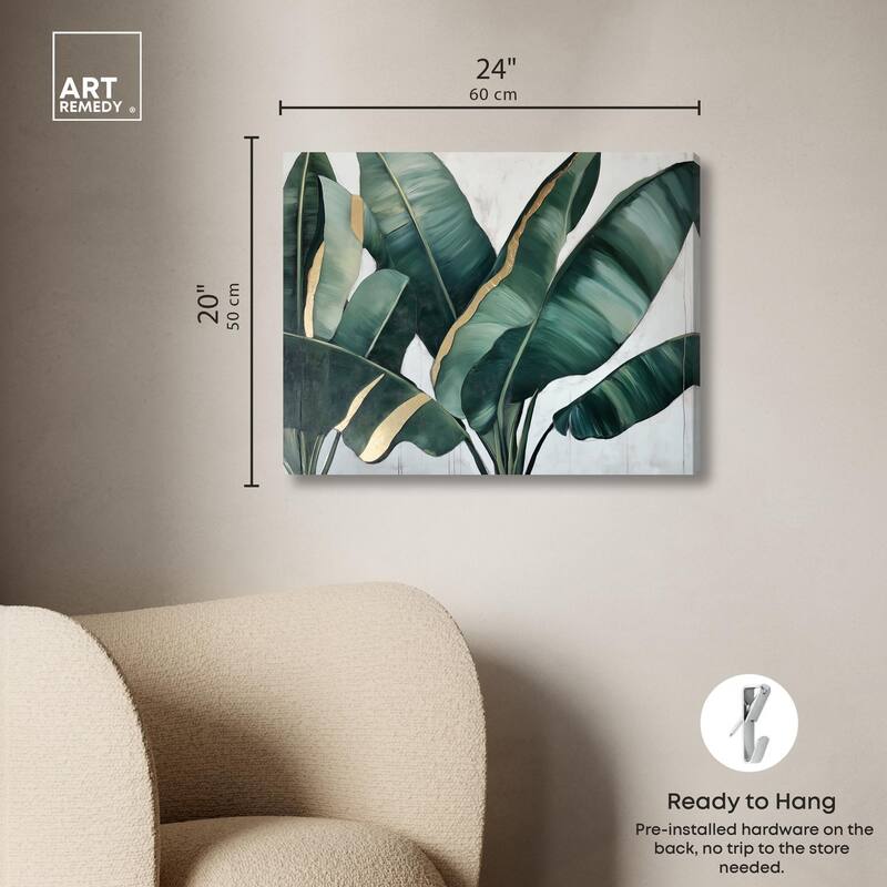 Jungle Jewel Jade I Canvas by Art Remedy, Gallery Wrapped