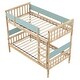preview thumbnail 5 of 9, Solid Wood Twin Over Twin Convertible Bunk Bed with Guardrails and Under-Bed Storage
