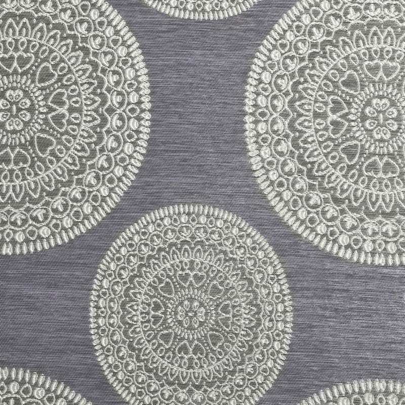 Superior Elegant Room Darkening Marmore Jacquard Grommet Curtain Panel (Set of 2)