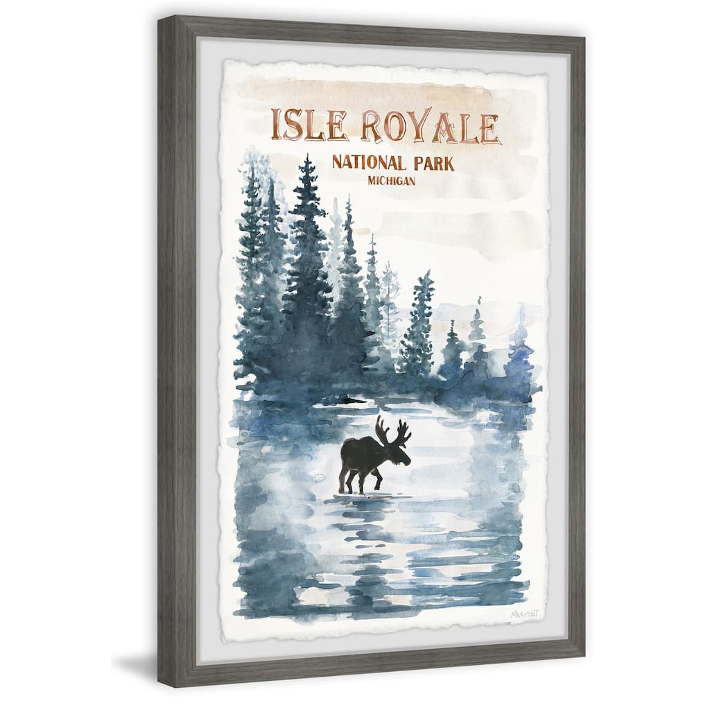 'Isle Royale National Park III' Framed Painting Print