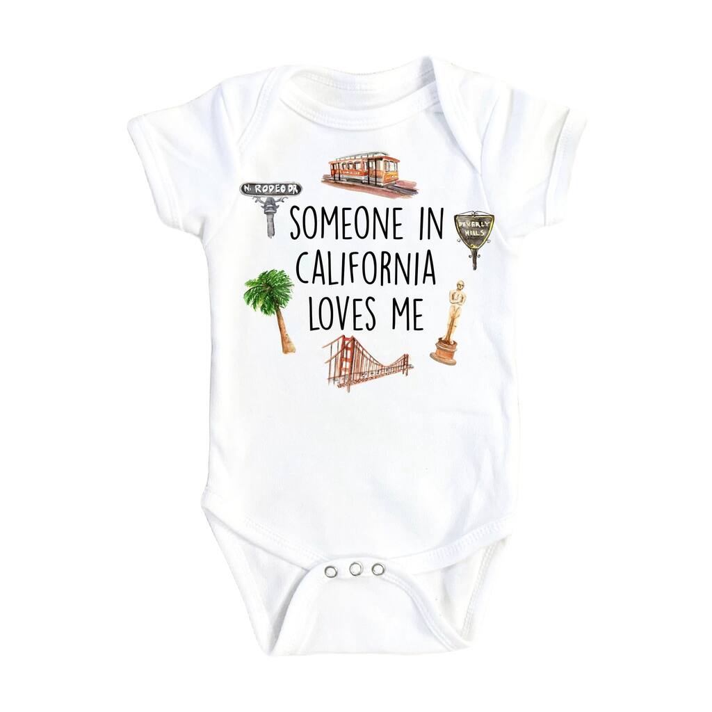 California Icons - Baby Boy Girl Clothes Infant Bodysuit Funny Cute Newborn