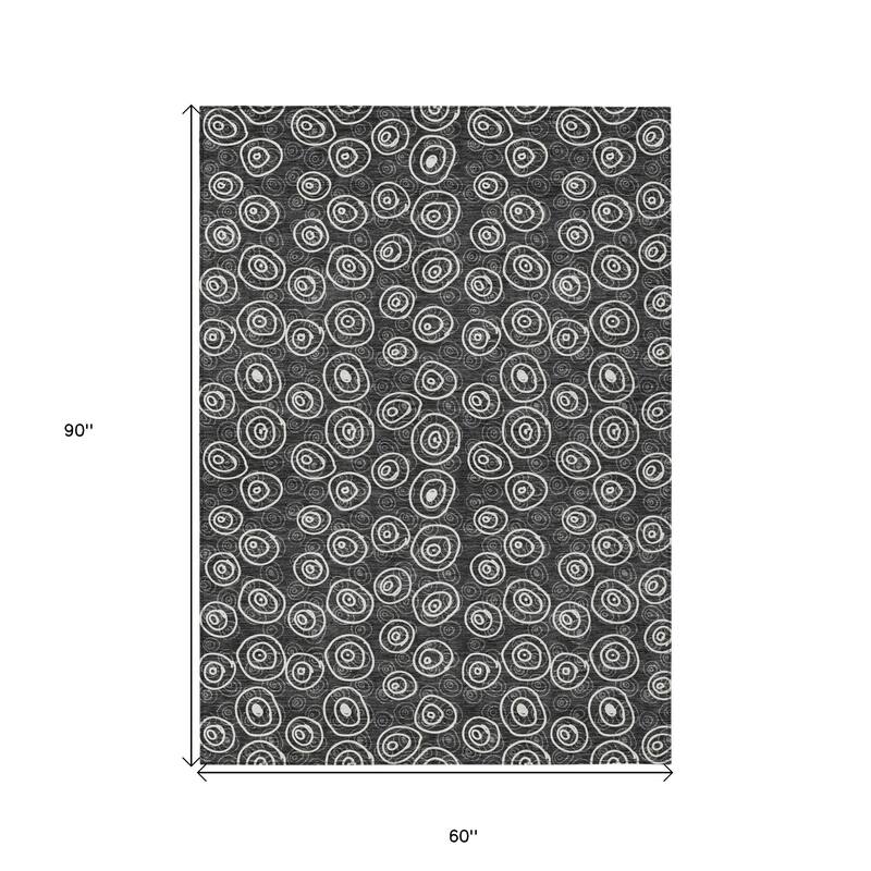 HomeRoots Geometric Transitional Rectangle Outdoor Rug