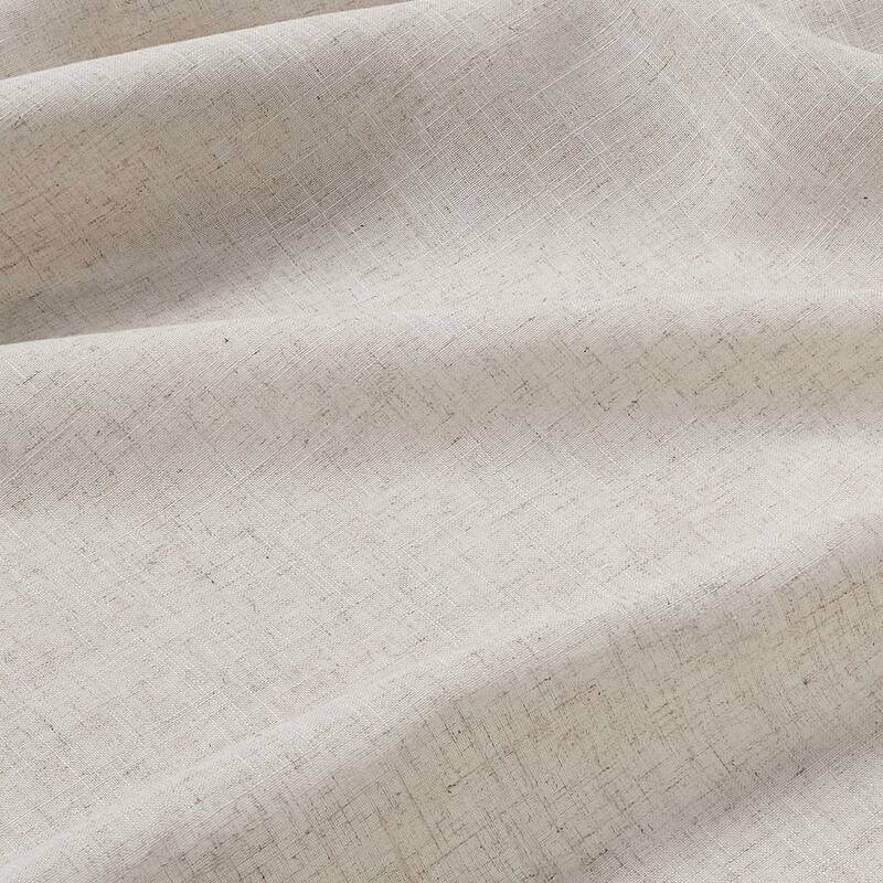 Linen Blend Light Filtering Curtain Panel Pair(2 Pcs)