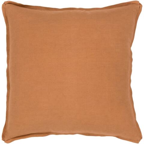 Sterling Classic Burnt Orange Feather Down or Poly Filled Throw Pillow 22-inch