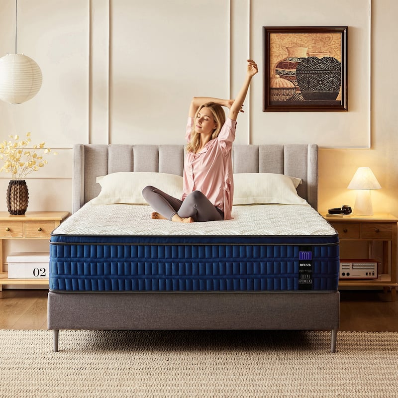 14 inch Hybrid Mattress Medium-Firm Gel Memory Foam Fiberglass-Free