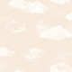 preview thumbnail 1 of 6, Galerie Wallcoverings Tiny Tots 2 Billowing Clouds Non-woven Matte Wallpaper Roll 33 feet x 21 inches - Beige