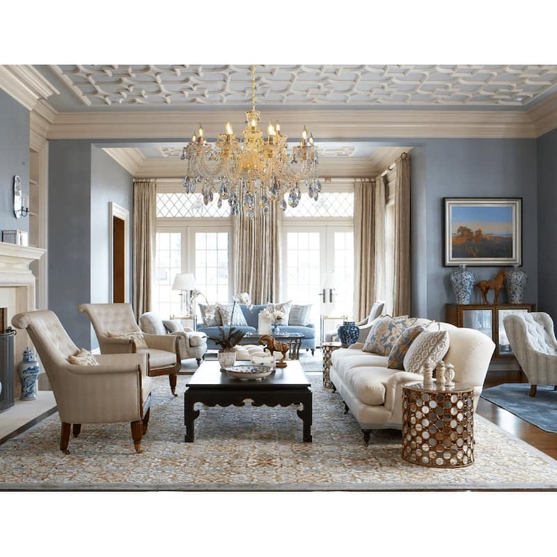 Crystal Chandelier 40" Wide 18-Lights