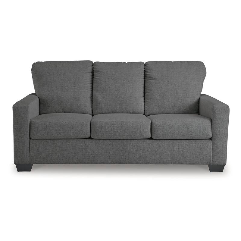 Signature Design by Ashley Rannis Pewter Full Sofa Sleeper - 76"W x 40"D x 39"H