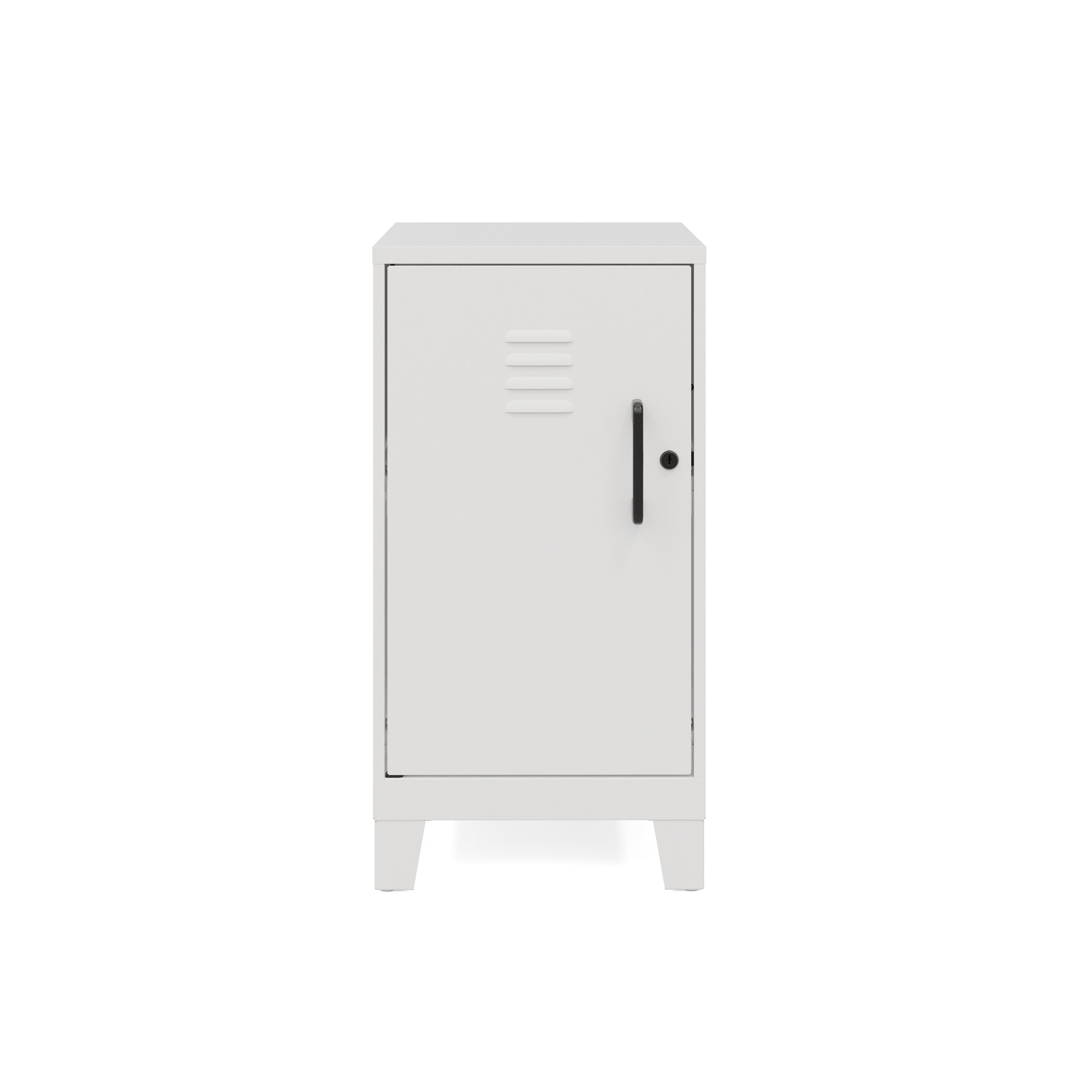 27.5H 2 Shelf Vented Door Mini Storage Locker Cabinet - On Sale - Bed Bath  & Beyond - 35976156