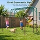 preview thumbnail 16 of 17, Hapfan 400lbs 3-in-1 Heavy Duty Metal Monkey Bar Set, Outdoor Playset with Gymnastics Bars & Trapeze Swing for Backyard Outdoor