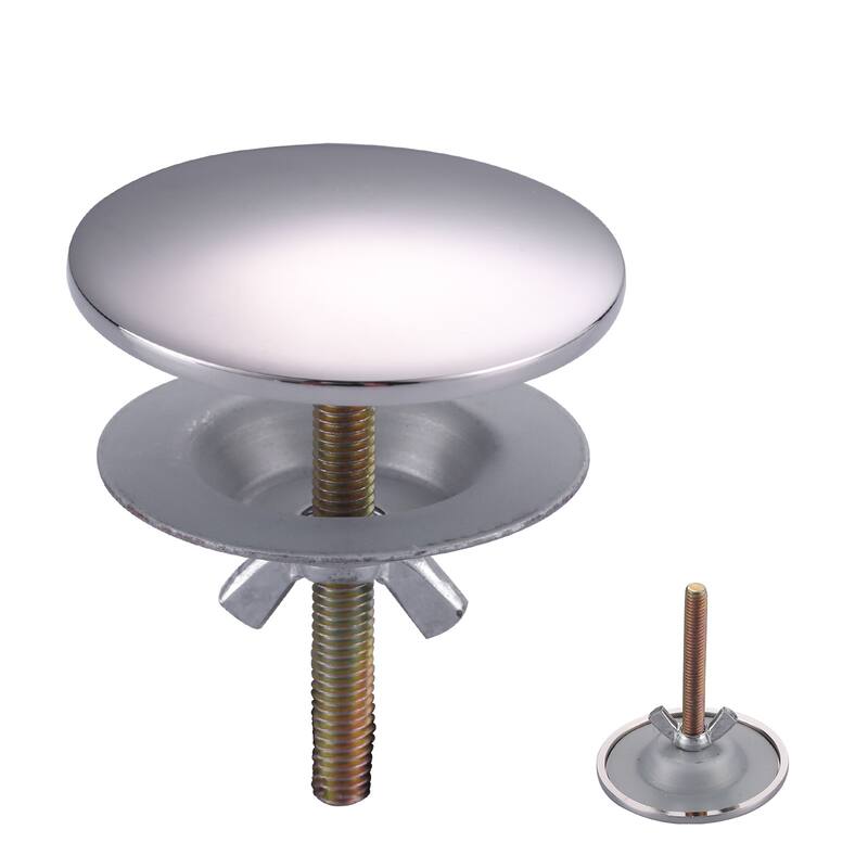 WOWOW Sink Hole Cover Fits 0.31 to 1.89" Holes, Easy Install - Polished Nickel - 1 Pack