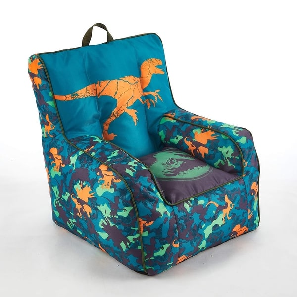 slide 2 of 6, Jurassic World Kids Bean Bag Chair with Carry Handle
