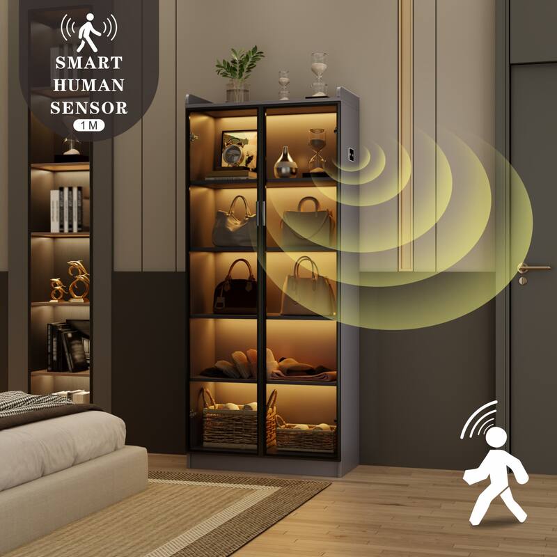 Dining Cabinet with LED light
