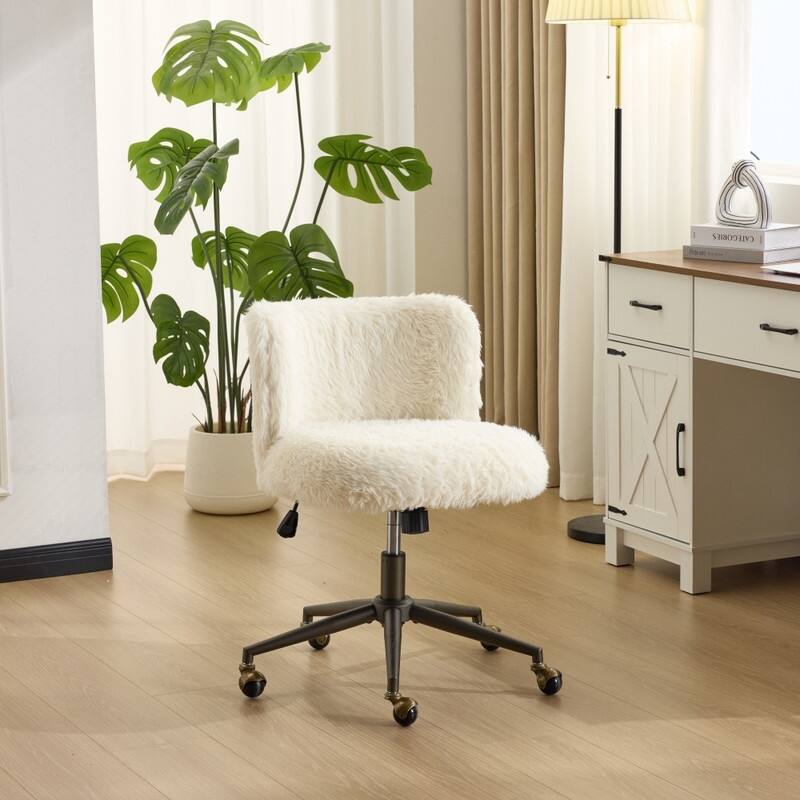 Plush Velvet Swivel Chair Antique Bronze Base With Wheels