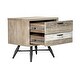 preview thumbnail 9 of 10, Bridges 4 Piece Bedroom Set in Two-Tone Acacia Wood
