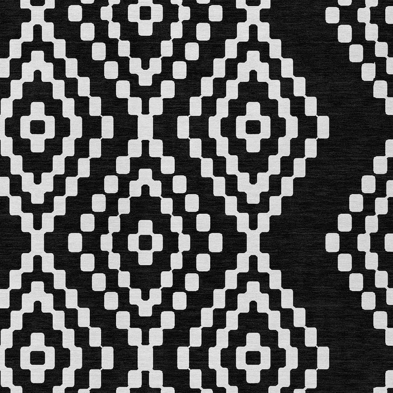HomeRoots Geometric Transitional Rectangle Outdoor Rug