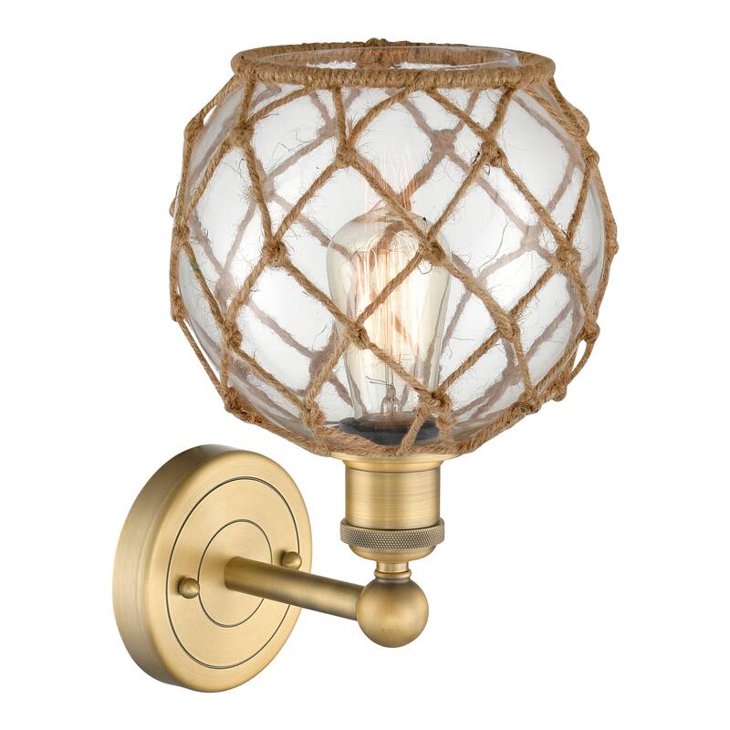 Innovations Lighting Endless Possibilities Edison - Farmhouse Rope - 1 Light 8" Sconce