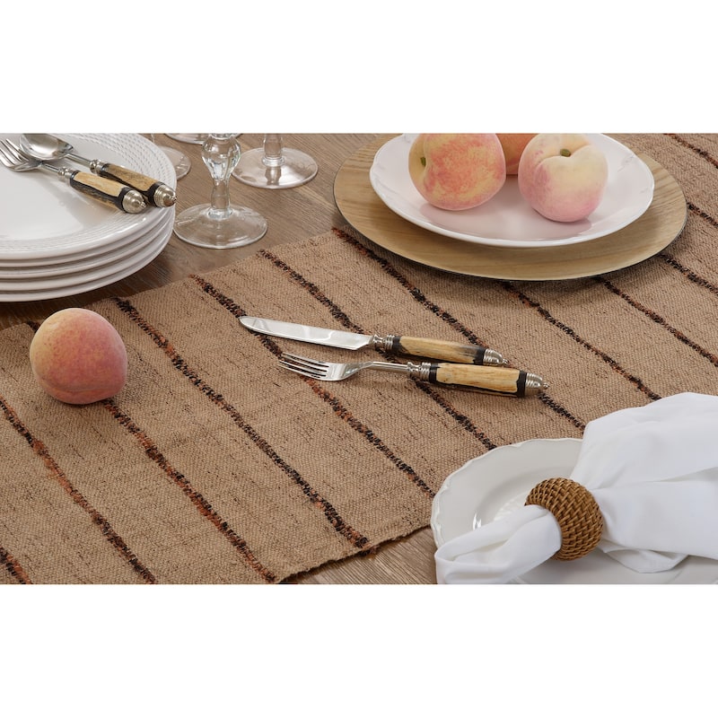 Table Runner With Striped Design