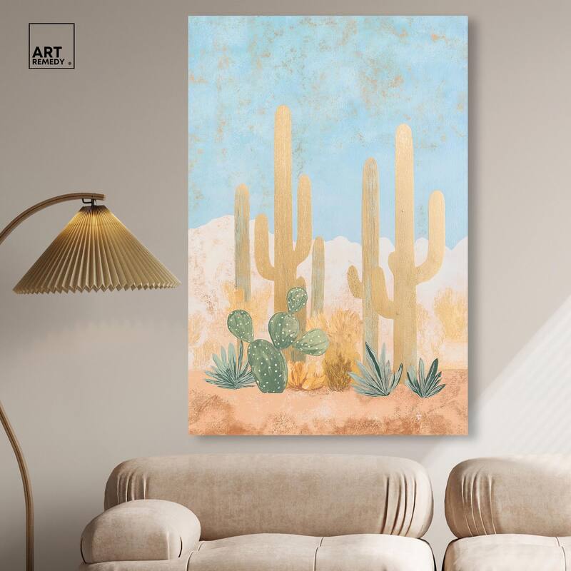 Cactus Canvas by Art Remedy, Gallery Wrapped