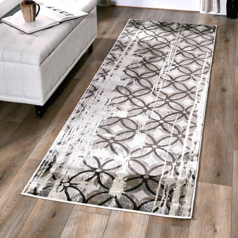 Napoli Collection Brown/Beige Area Rug