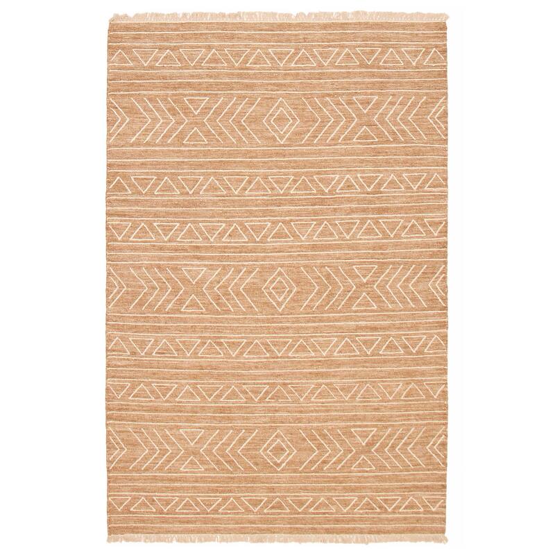 Marrakech Brown Kilim 5'0" x 7'9" - 5'0 x 7'9 - Brown - 5'0 x 7'9