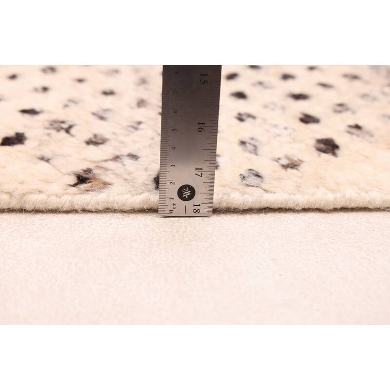 ECARPETGALLERY Hand-knotted Looma Ivory Wool Rug - 8'0 x 10'3