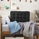 preview thumbnail 2 of 31, Rainha - Ultra Thick Tufted College Headboard Black