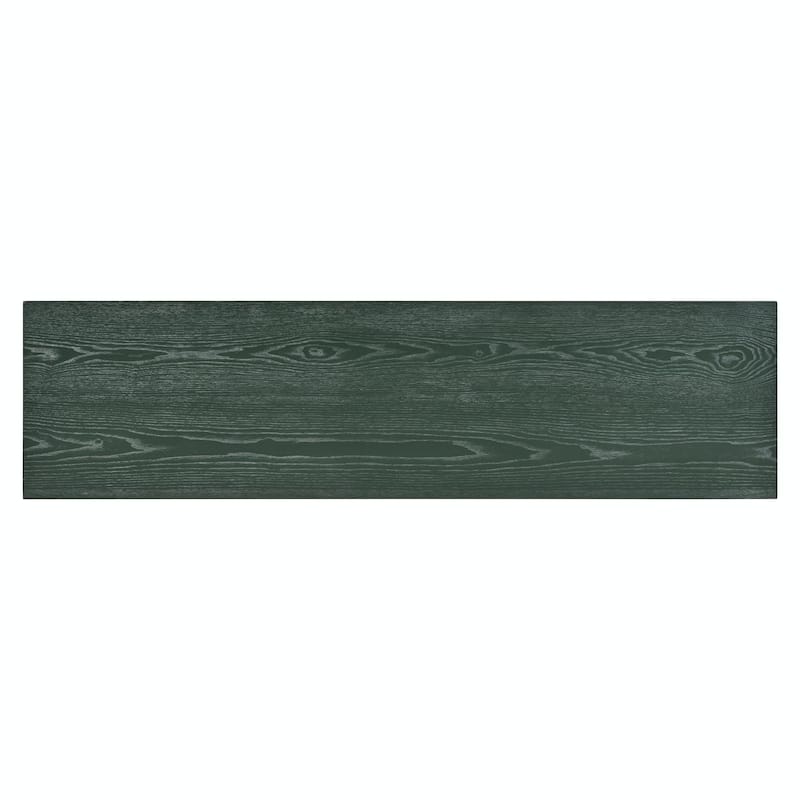 Modern Aesthetic Wood Sideboard Buffet Cabinet with Storage, 4 Carved Door Panels