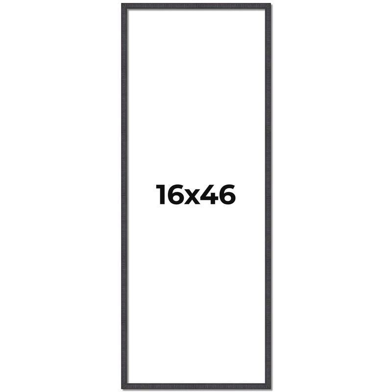 16x46 Frame Brown Solid Wood Picture Frame - Complete Modern Photo