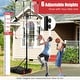 preview thumbnail 7 of 8, Basketball Hoop Height Adjustable Basketball System with Wheels and Fillable Base - 30" x 23" x 90"