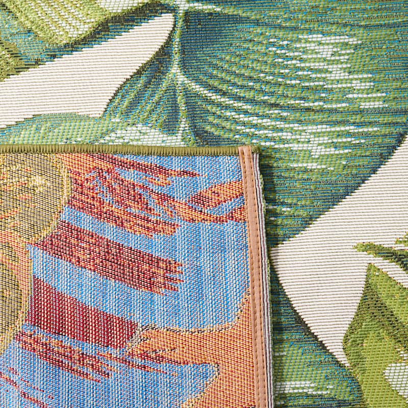 SAFAVIEH Barbados Betzy Tropical Indoor/Outdoor Waterproof Rug
