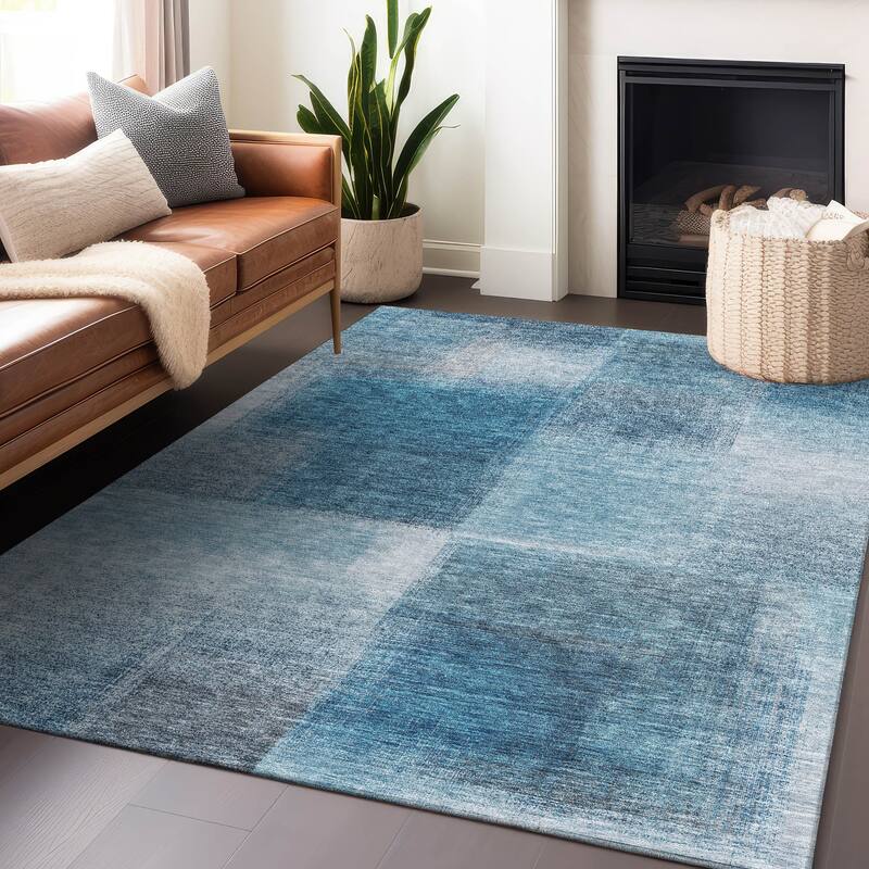 Premium Washable Super Soft Solid Ombre Mayfield Rug