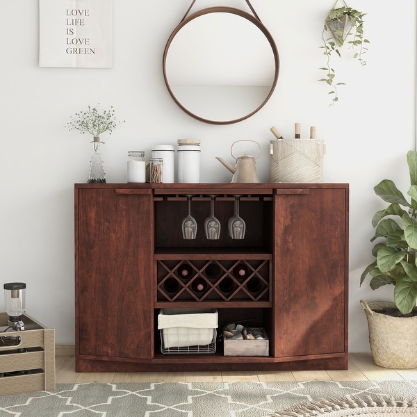 Furniture of America Towe Contemporary 51-inch Wine Bar Buffet. Opens flyout.