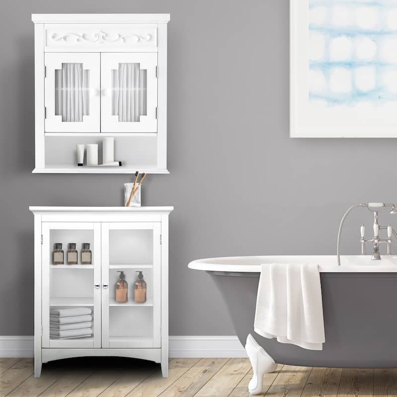Teamson Home Lisbon Removable Two-Door Wall Cabinet