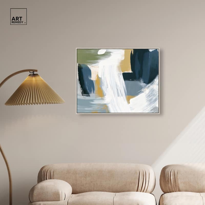 Moss Layers III Canvas by Art Remedy