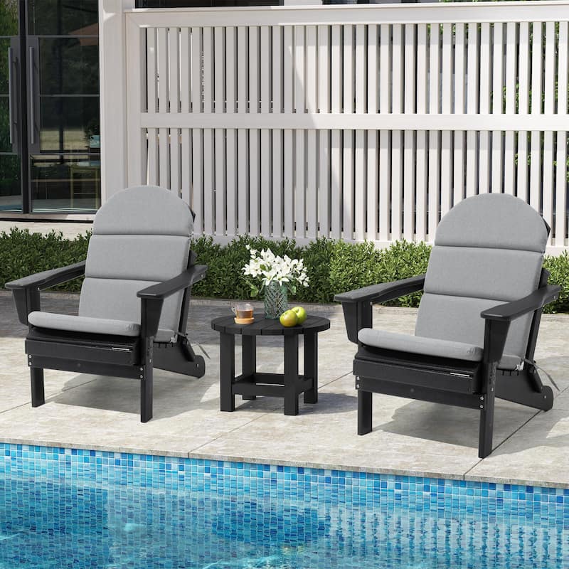 Patio Outdoor Adirondack Chair Cushion with Ties
