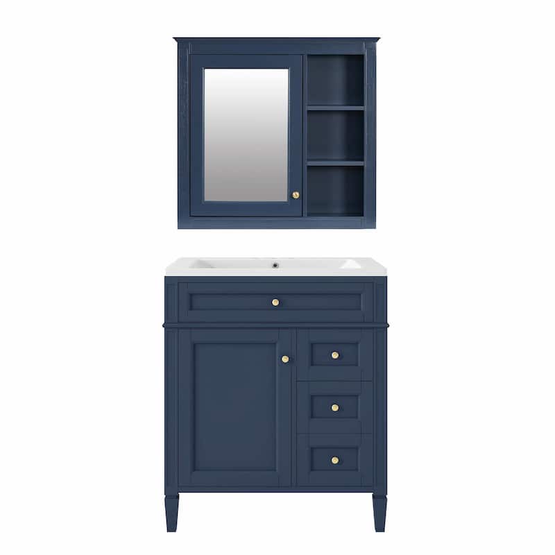 30'' Bathroom Vanity Set with Mirror Cabinet