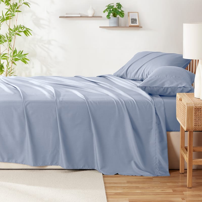 Clara Clark Premium Bamboo Blend Fitted Sheet Set