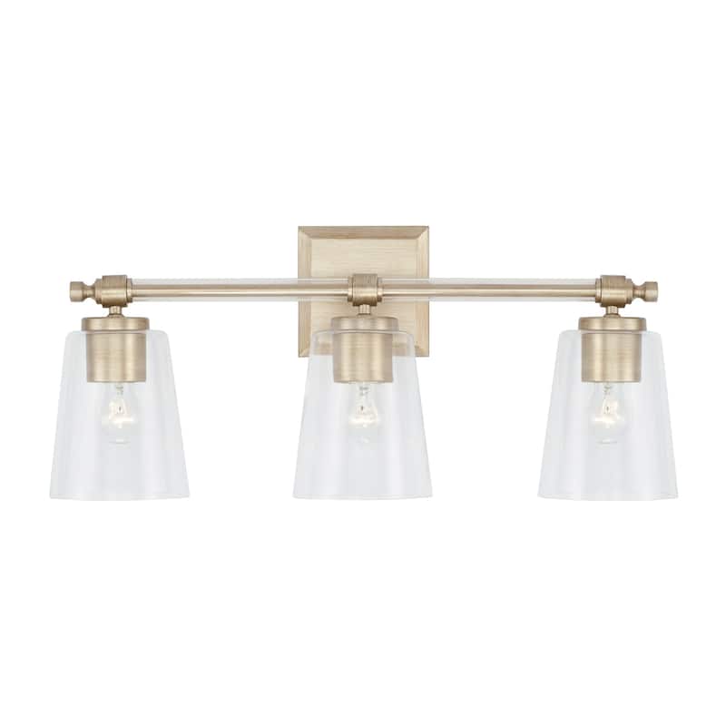 Breigh 3-light Brushed Champagne Bath/ Vanity Fixture