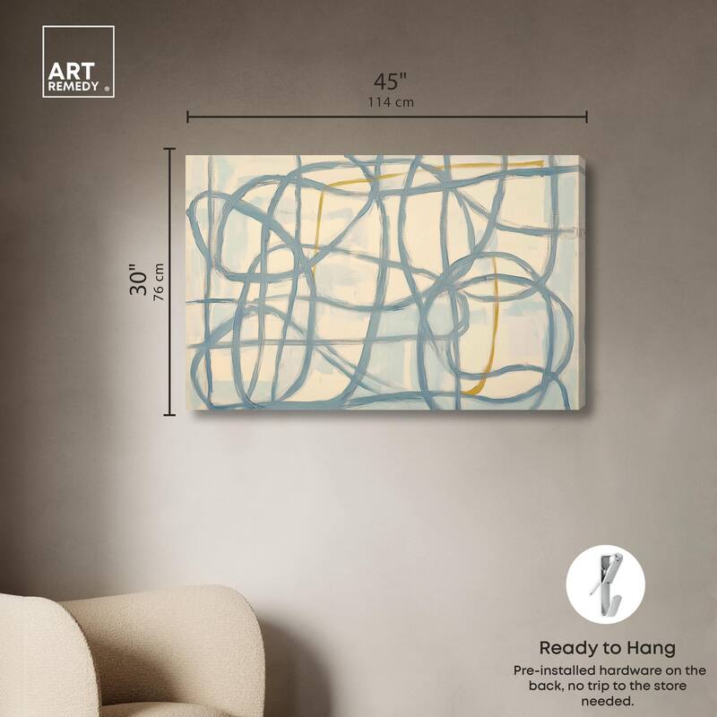 Unbroken Line II Canvas by Art Remedy, Gallery Wrapped