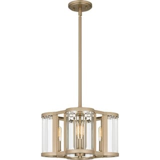 Bronze Gold Four Light Pendant from the Quoizel Pendant Collection