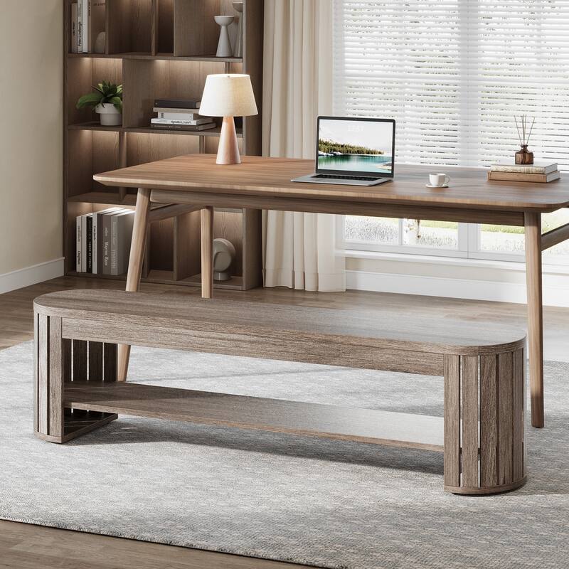 Wood Dining Bench, Entryway Kitchen Seat, Dining/Living Room Home Office Accent Bench