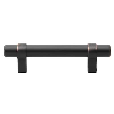 GlideRite 3-inch CC Solid Oil Rubbed Bronze Euro Cabinet Bar Pulls (Pack of 10 or 25)