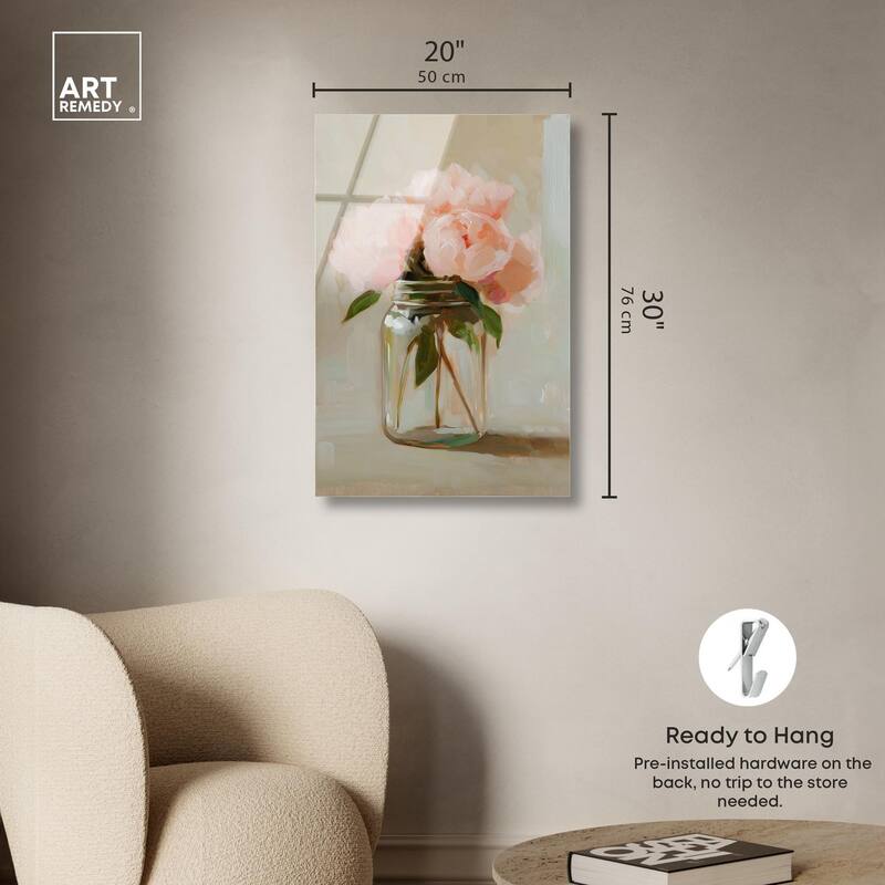 Jar of Petals Acrylic by Art Remedy, Ready to Hang