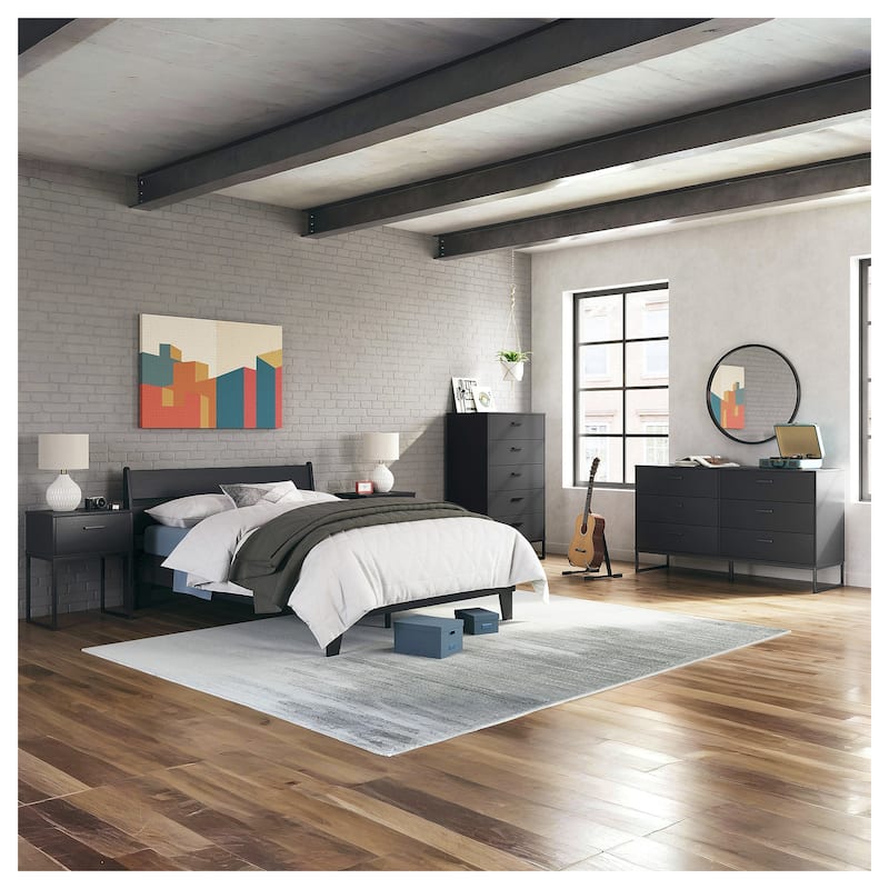 Signature Design by Ashley Socalle Black Nightstand