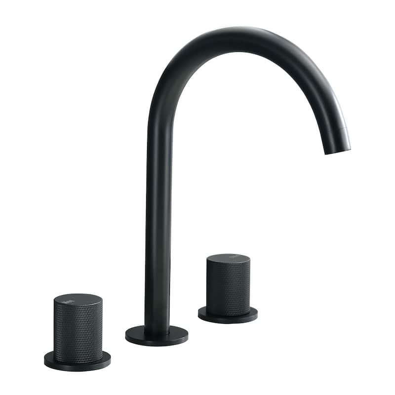Widespread Double Handle Bathroom Faucet with Swivel Spout