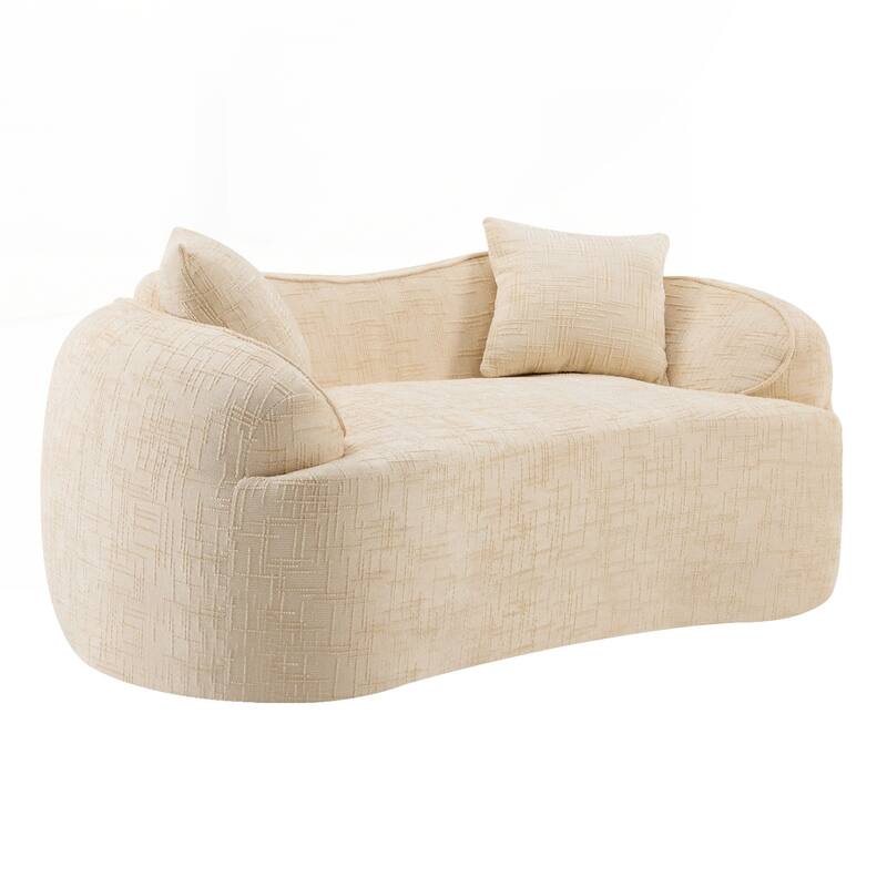 Compress Sofa. It Has Armrests on Both Sides, Comes with Two Pillows