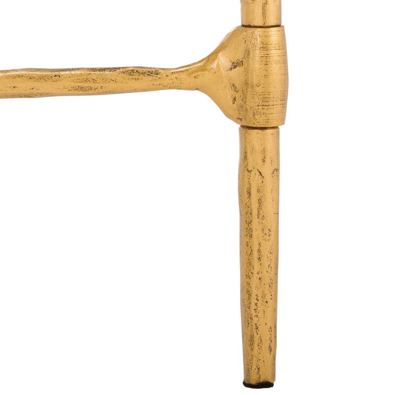 SAFAVIEH Couture Isabellina Metal And Glass Console Table - 42"W x 12"D x 30"H